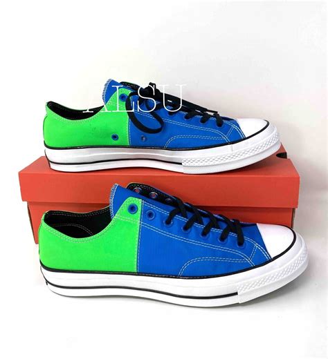 Buy Converse Sneakers Men's Chuck 70 Low Top Total Blue Green Canvas ...