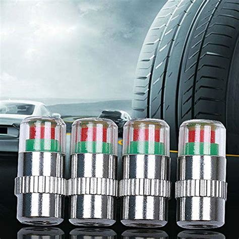 BIG BOOM® 4X Car Tyre Pressure Gauge Tool Wheel Indicator Valve Stem ...