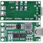 USB-C to 12.6V 3S 2A Step-Up Boost Charger Module for 11.1V 18650 Li ...
