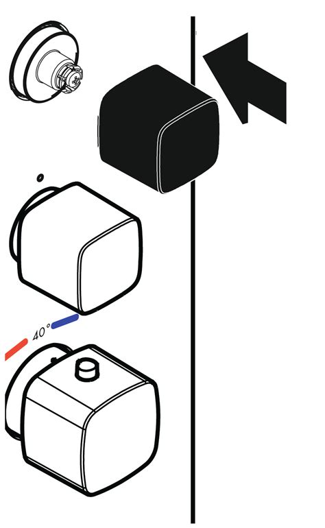 hansgrohe Spare parts: HG handle Raindance shower panel Lift, Item No ...