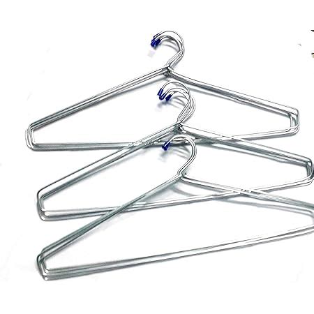KEETDY 50 Pack Metal Hangers Coat Hangers Heavy Duty Stainless Steel ...