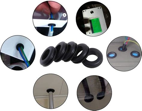 Buy Fielect 200pcs Grommets Cable Grommets Wire Protector Grommet ...