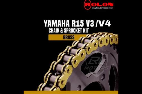 Yamaha R15 V3 / V4 Rolon Brass Chain Sprocket Kit – Ride Adventure