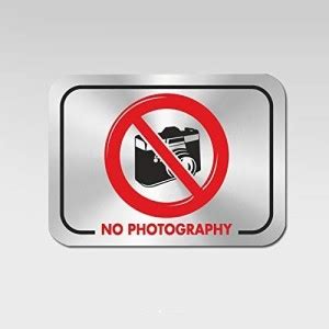 Stainless Steel No Photography Signboard for Maintaining ...