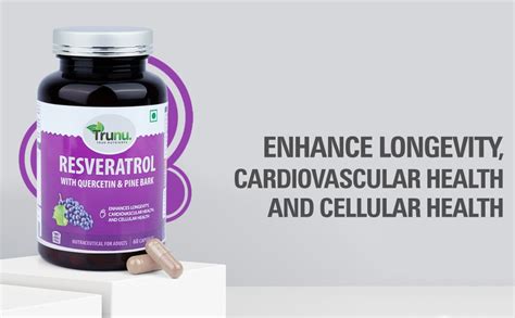 Trunu High-Potency Resveratrol Capsules 500mg | Pure Trans-Resveratrol ...