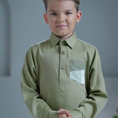 Logi L Green Thobe For Boys – Mashroo