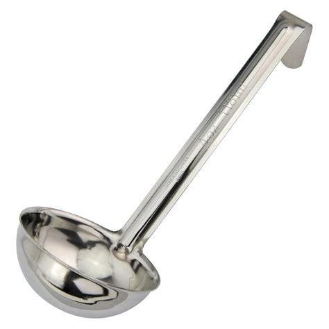 Winco LDI-40SH, 4 Oz Stainless Steel Soup Ladle with 6-Inch Handle, One ...