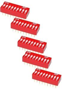 Electronic Spices Manual 9 Way Dip Switches Standard Profile Bd10 Pack ...