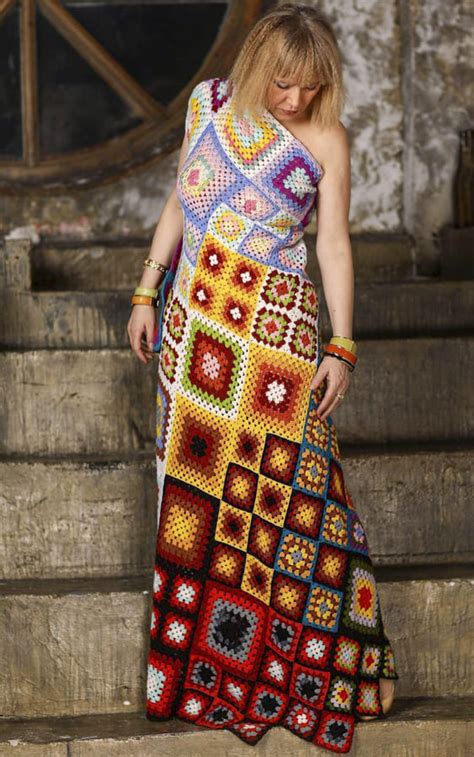 crochet dress granny square