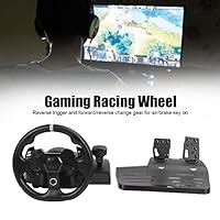 Gaming Vibration Racing Steering Wheel, Plug and Play 270° Rotation ...