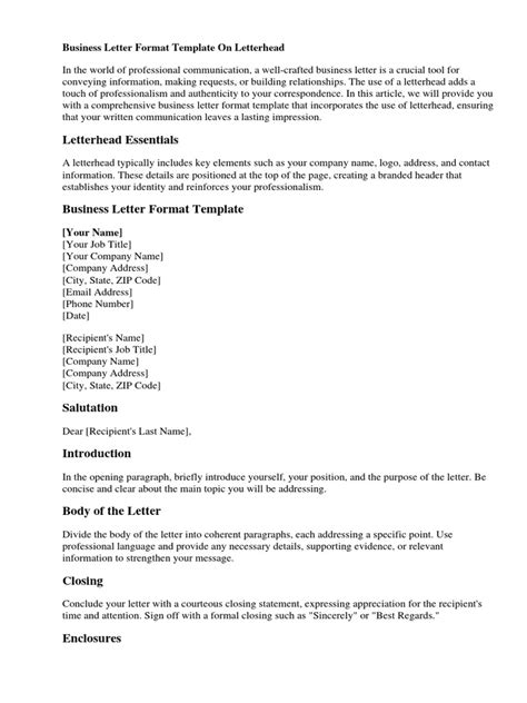 Business Letter Format Examples 的图像结果