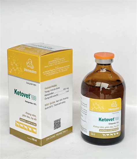 Ketovet 100 - Kháng viêm, giảm đau, hạ sốt - DrBo Vietnam