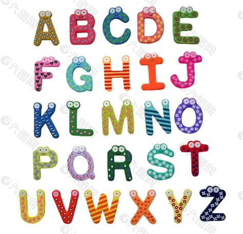 彩色英文字母图案设计元素素材免费下载(图片编号:8887103)-六图网