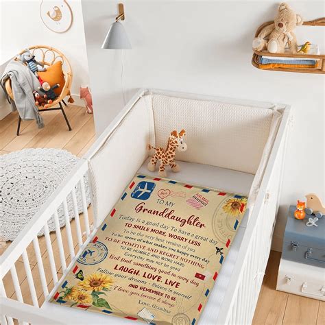 Manta para nieta con texto en inglés To My Granddaughter, regalos de ...