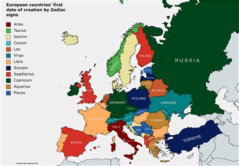 Countries and their zodiac signs - JessicaGMendoza.com
