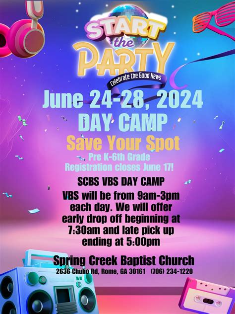 Start the Party Day Camp, 2636 Chulio Road, Rome, GA, United States ...