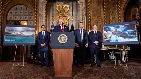 Trump announces plans for new navy warships to be known as ‘Trump-class’