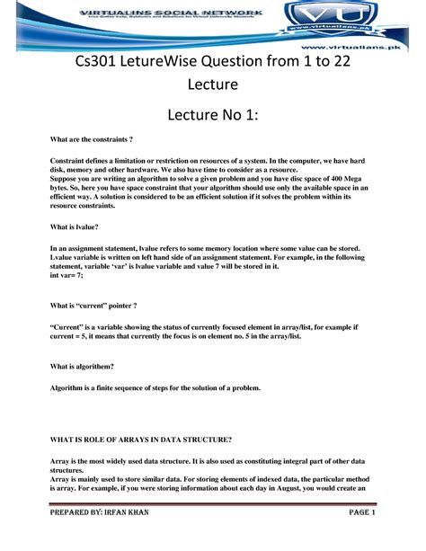 Image result for CS301 Lecture Videos
