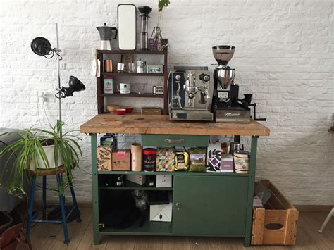 Home espresso bar. Coffee brew station Apartment Decoration, First ...