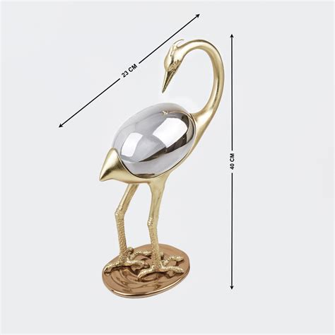 Buy Eternity Vivere Metal & Glass Heron Figurine from Home Centre at ...