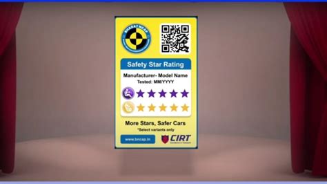 Does You Car Have Bharat NCAP Safety Rating Display Sticker?
