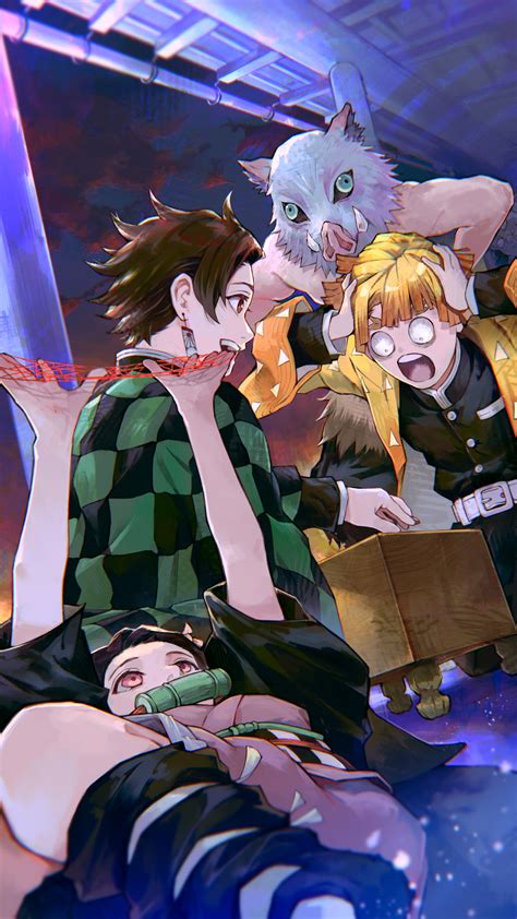 Demon Slayer Wallpaper Tanjiro Zenitsu And Inosuke at Eric Hunt blog