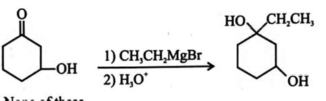 Which of the following reactions give a good yield of the product ...