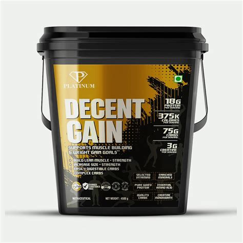 Platinum Nutrition decent gain support muscle building & weight gain ...