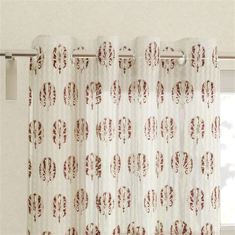 Buy Corsica Set of 2 Printed Sheer Door Curtains from Corsica by Home ...