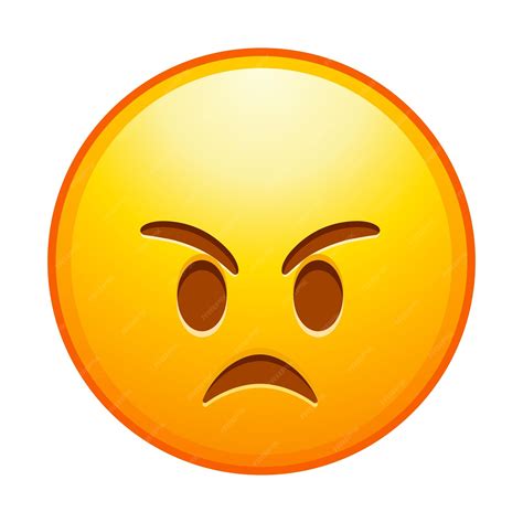 Emoticon van topkwaliteit Boos gezicht Emoji Leuke geïsoleerde emoticon ...