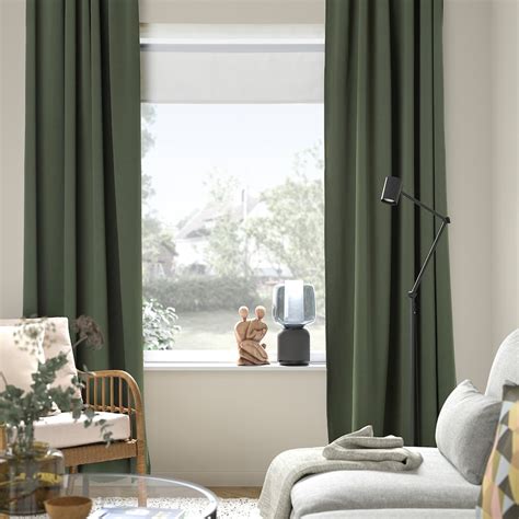 Buy Stylish Green Blackout Curtains Online - IKEA