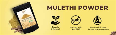 Lewisia in Organics Mulethi Powder for Face and Hair, Skin Glowing ...