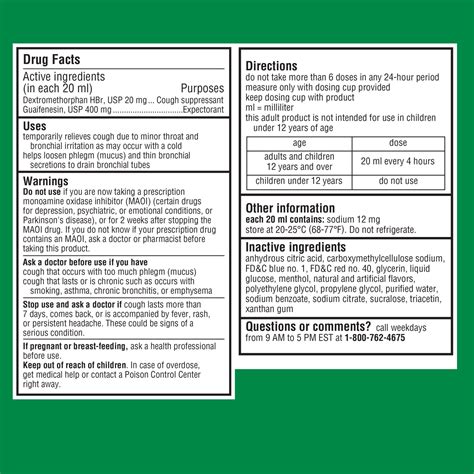 Buy Robitussin Maximum Strength Cough and Chest Congestion DM Liquid Medicine, 4 Fl Oz Online at ...