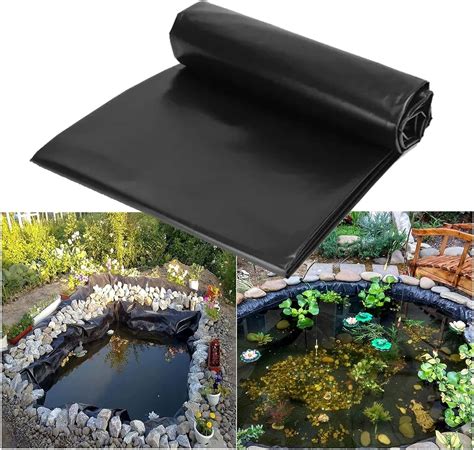 Pond Liner 0.3mm Impermeable Tear Resistant HDPE Koi Pond Liner Rubber ...