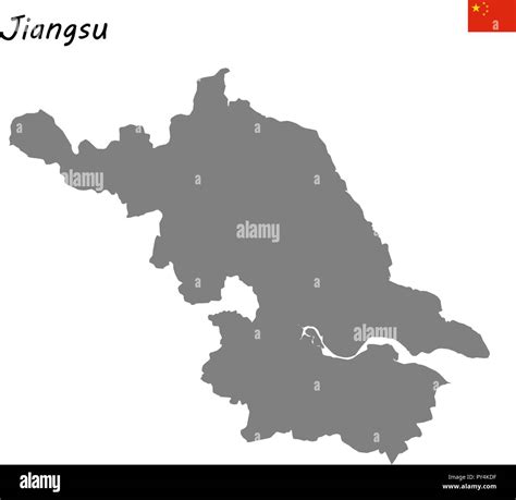 High Quality map of Jiangsu is a province of China Stock Vector Image & Art - Alamy