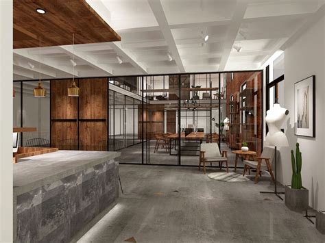850平方厂房办公室装修设计案例效果图_岚禾办公空间设计