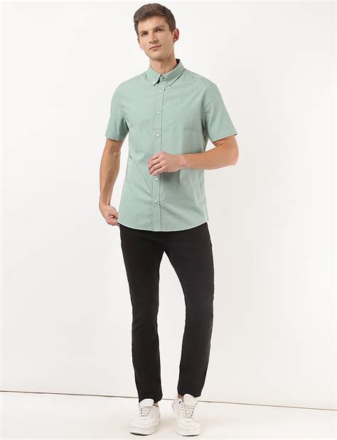 Buy Pure Cotton Printed Spread Collar Shirt at Marks & Spencer