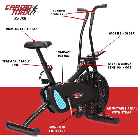 Exercise Cycle Air Bike India | Buy JSB HF175 Online Best Price