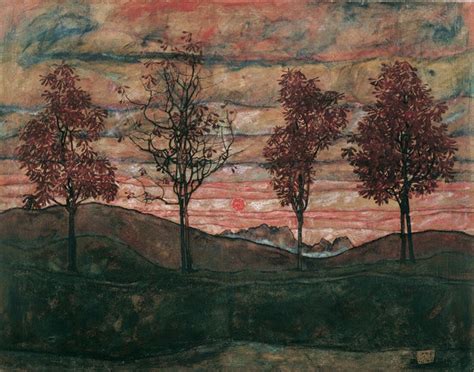 Four Trees - Egon Schiele by Egon Schiele | Buy Posters, Frames, Canvas ...