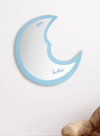 Buy Corsica Slate Kids Wood Moon Mirror - 30x26cm from Corsica by Home ...
