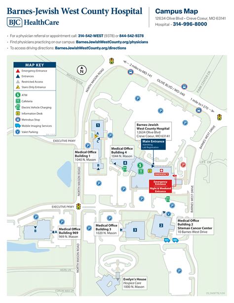 Barnes Jewish Hospital Map (2024 - 2017) - All Maps