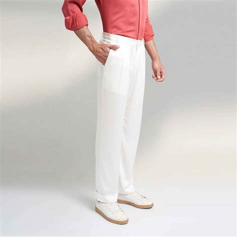 Buy Designer Off White Trouser Pants For Men – House Of Parvi
