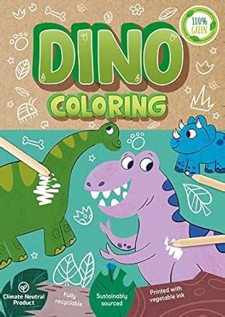 Dino Coloring: A Fully Recyclable Coloring Book : IglooBooks, Selby ...