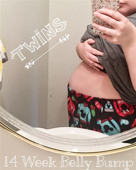 14 Week Baby Bump - TWINS! - Budget Savvy Diva