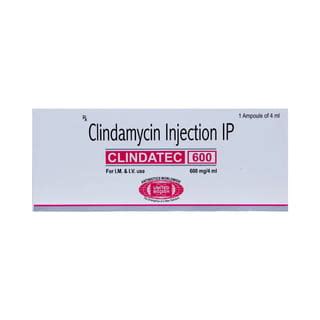Clindatec 600 MG Injection (4): Uses, Side Effects, Price & Dosage ...