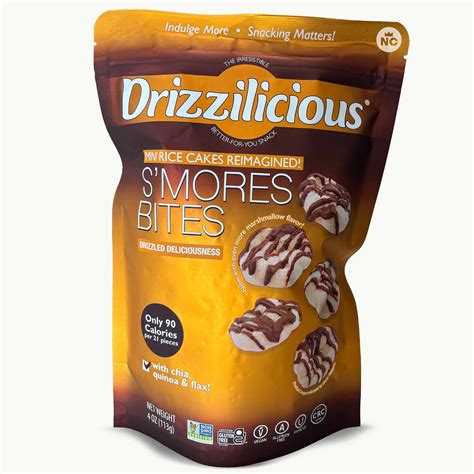 Drizzilicious Smores Bites Mini Rice Cakes 4oz – Noble Crunch