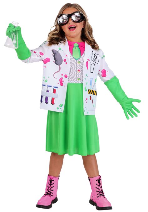 Girl's Mad Scientist Costume | Kid's Scary Costumes