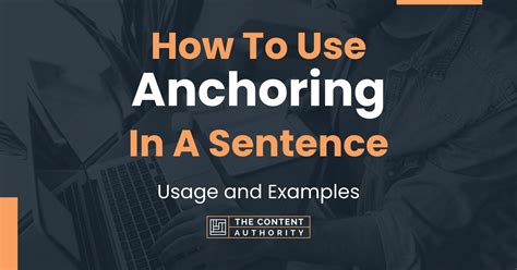 Image result for Anchoring Examples