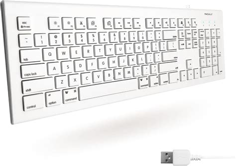 Amazon.in: Buy Macally 104 Key Full-Size USB Keyboard with Short-Cut ...