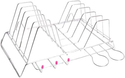 Stainless Steel Dish Stand for Kitchen - Plate Stand/Utensils Holder ...